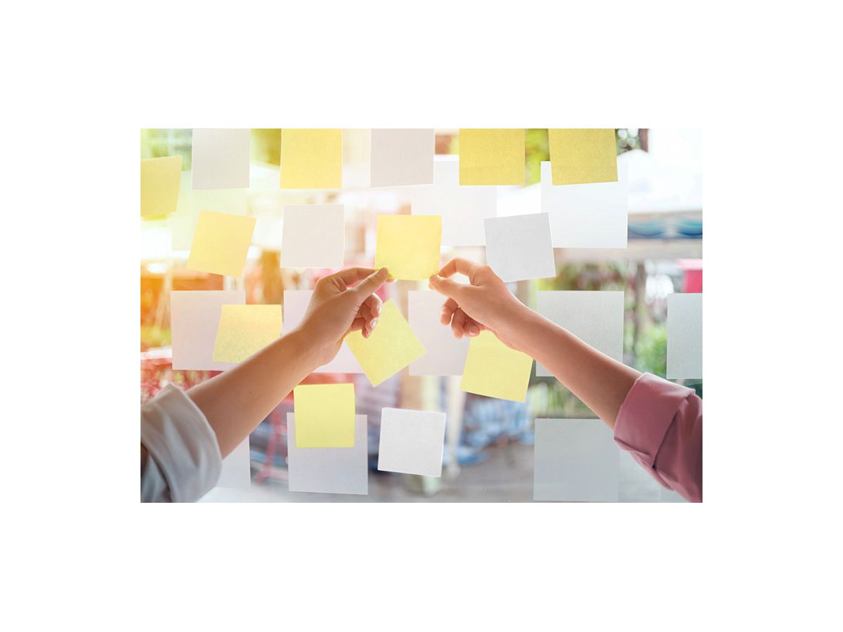 INFO Notes autocollantes 75x75mm 5154-01 antimicrobien, jaune 100 flls. (4044355792339)