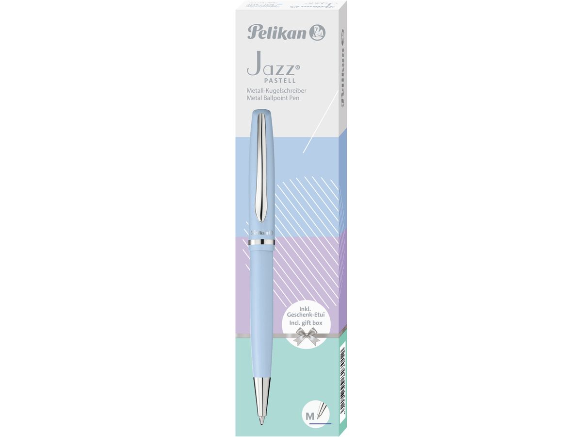 PELIKAN Penna sfera Jazz Pastel M 827010 blu, metallo (4012700827012)