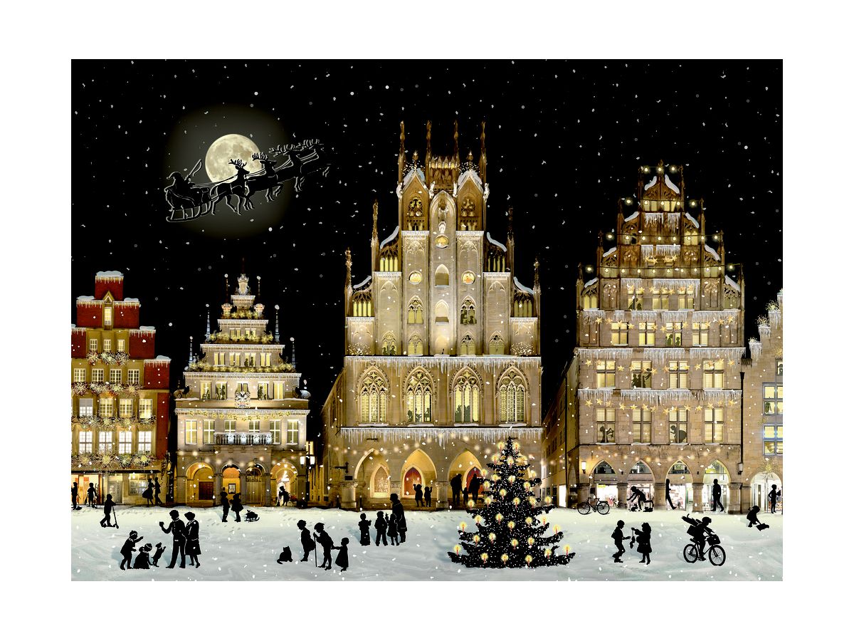 COPPENRATH A4 Adventskalender 95320 Weihnachtliches Stadtpanorama (4050003953205)