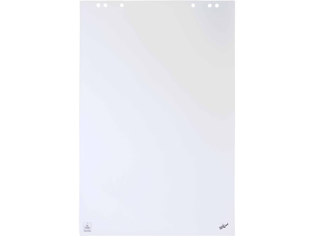 BÜROLINE Flipchart-Block 80g 65x98cm 400190471 ECF, blanko 5 Stück (7613058039200)