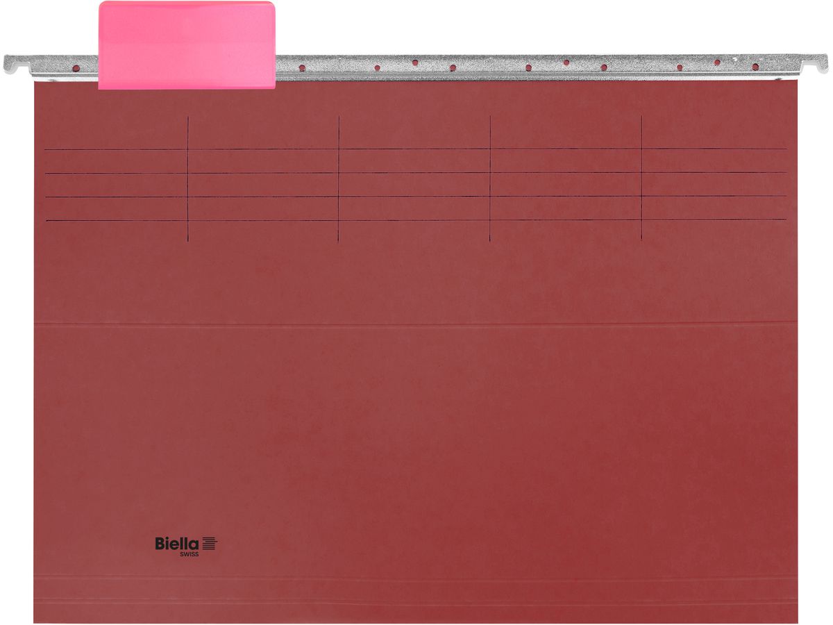 BIELLA Hängemappen-Set A4 27145545U rot 32x25cm 5 Stück (7611365250370)