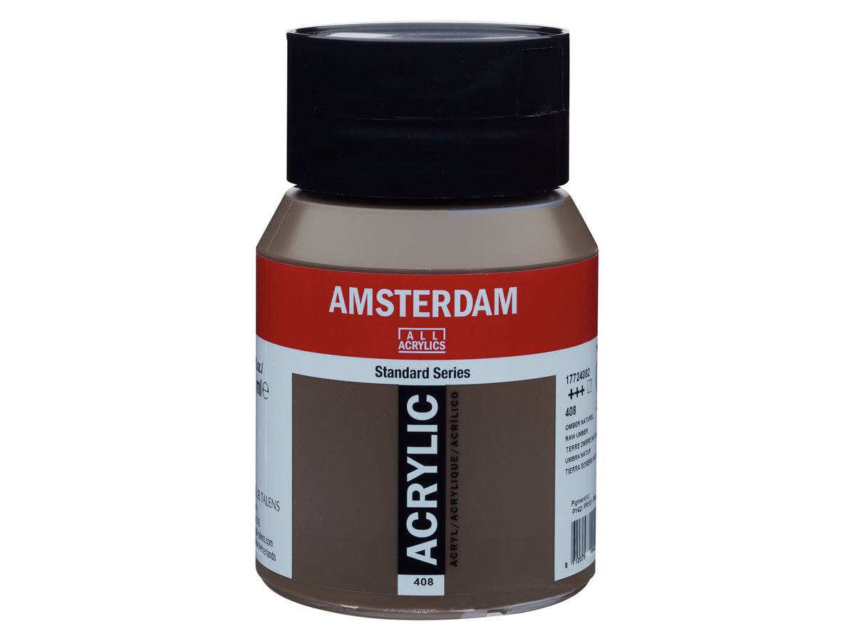 AMSTERDAM Peinture acrylique 500ml 17724082 umbra nature 408 (8712079044220)