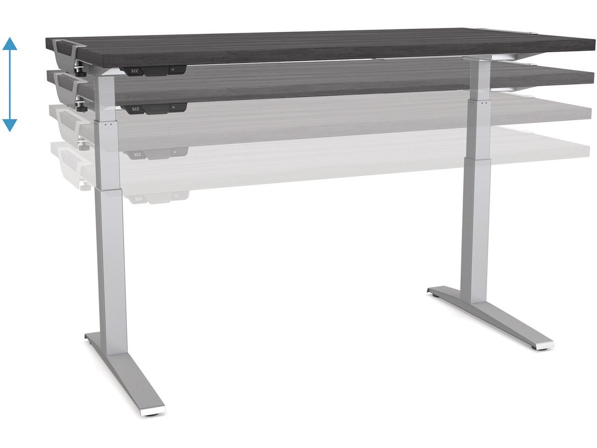 FELLOWES Levado tavolo 9870001 1400mm x 800mm Bianco (0043859744879)