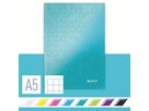 LEITZ Carnet WOW A5 46281051 quadrillé, 90g bleu glacier (4002432103386)
