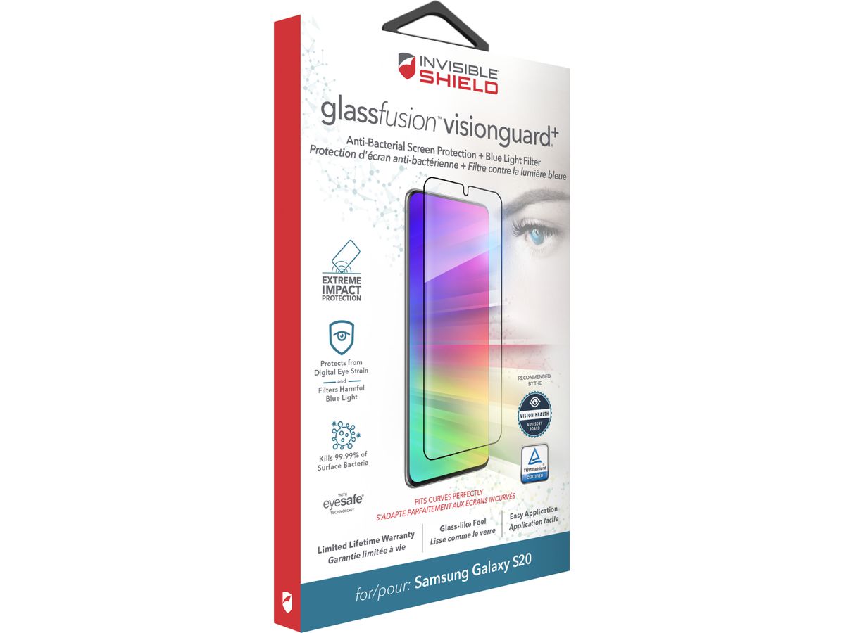 INVISIBLE SHIELD Glass Fusion VisionGuard+ 200304870 S20 Screen (0840056115293)