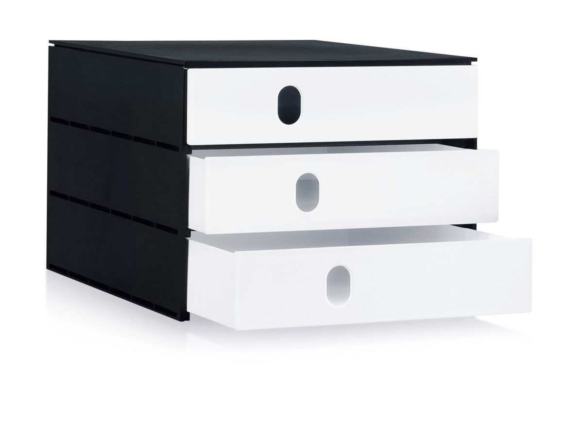 STYRO Module class. styroval pro 14-8050.92 noir/blanc 3 tiroirs (7612176073868)