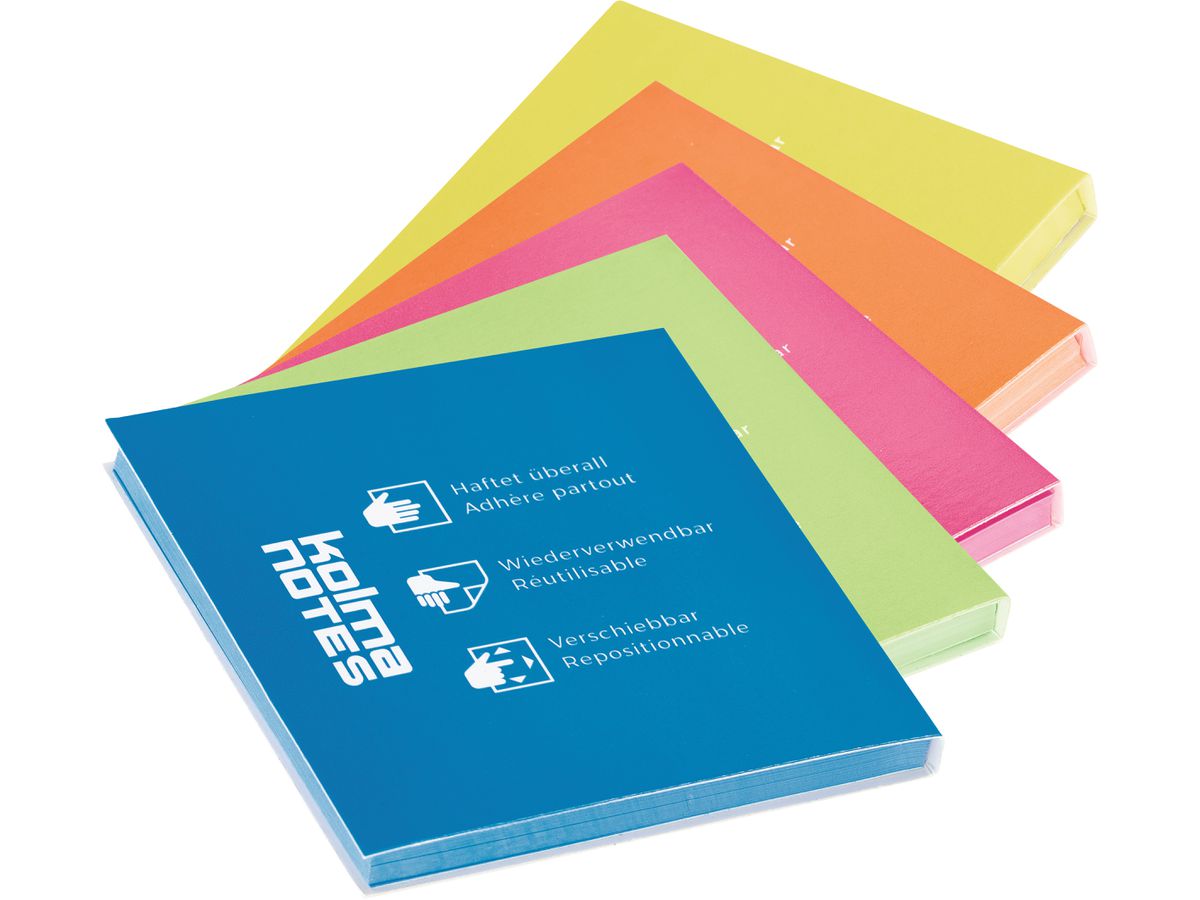 KOLMA kolma NOTES 76x76mm 13.009.19 10x100 pages ass. (7611967135358)