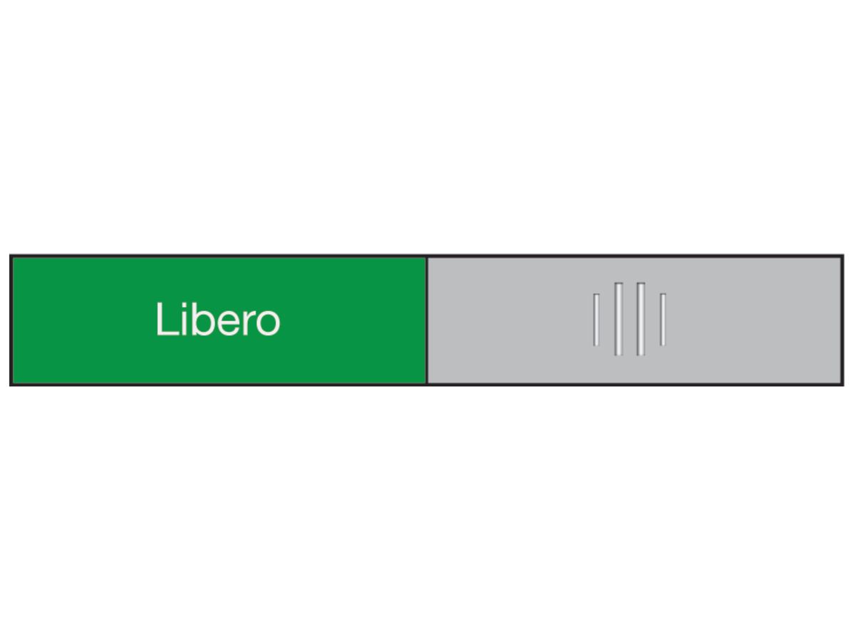BEREC Targa per porte 37,4x152mm 314.089 Allu, Libero-Occupato (7640106625672)