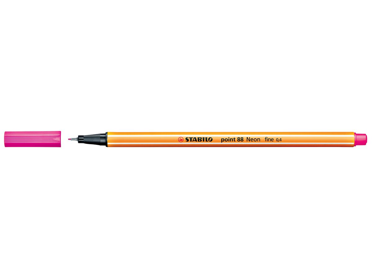 STABILO Fineliner Point 88 0.4mm 88/056 neonpink (4006381438582)