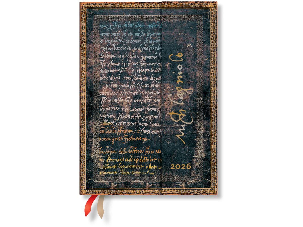 PAPERBLANKS Agenda Michaelagelo 2026 DD0594-1 1W/2S HOR Midi HC DE 13x18cm (9780349705941)