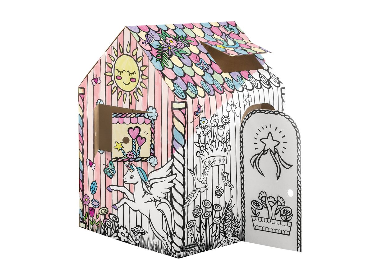 FELLOWES Spielhaus BANKERS BOX 1232401 Einhorn 121x97x81cm (0043859779536)