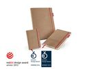 TRANSOTYPE senseBook RED RUBBER A6 75020602 quadr., S, 135 fogli beige (8716329071349)