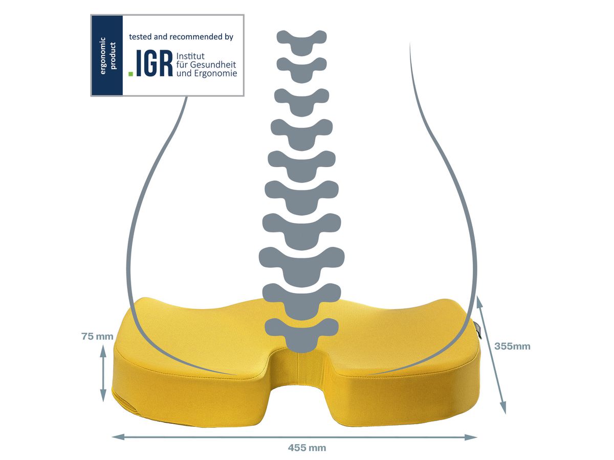 LEITZ Sitzkissen Cosy 5284-00-19 gelb 1 Stück (4002432129553)