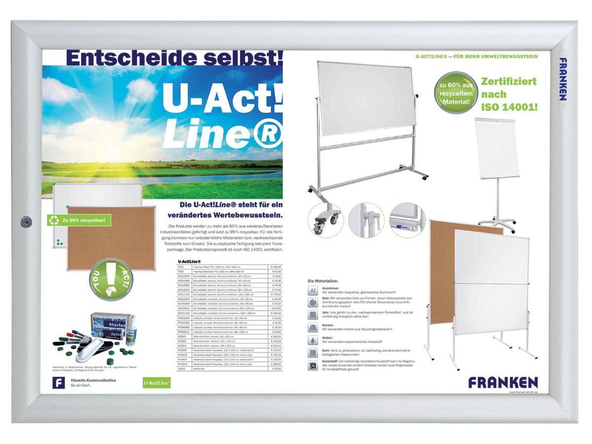 FRANKEN Vetrinetta 35.9x48.2x1.7cm BS1902 Security, bloccabile (4016946224475)