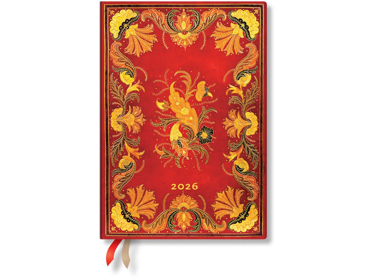 PAPERBLANKS Agenda Fiammetta 2026 DF0912-3 1W/2S HOR Midi HC FR 13x18cm (9780349709123)