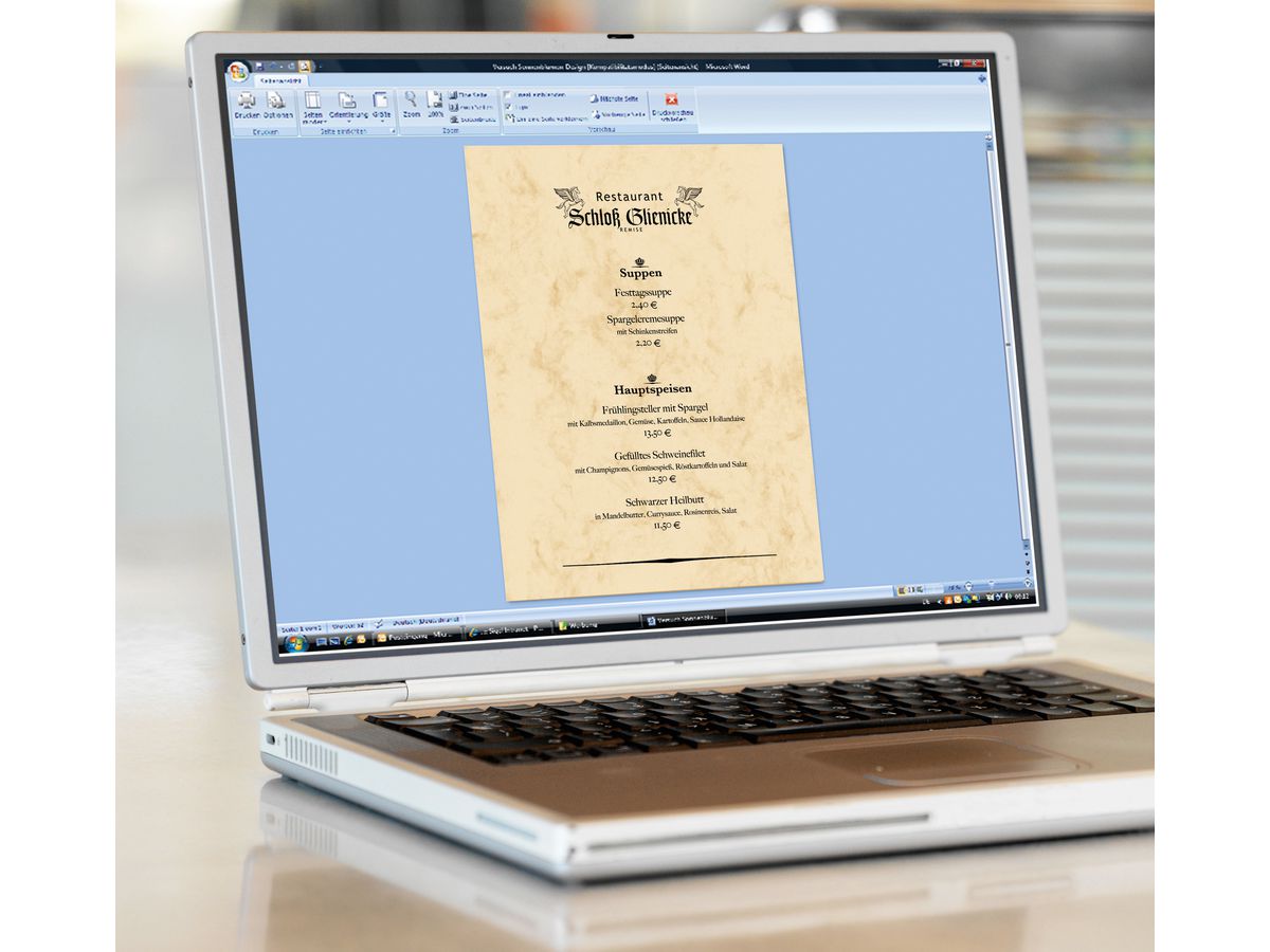 SIGEL Design-Papier A4 DP372 90g, Marmor 100 Blatt (4004360923043)