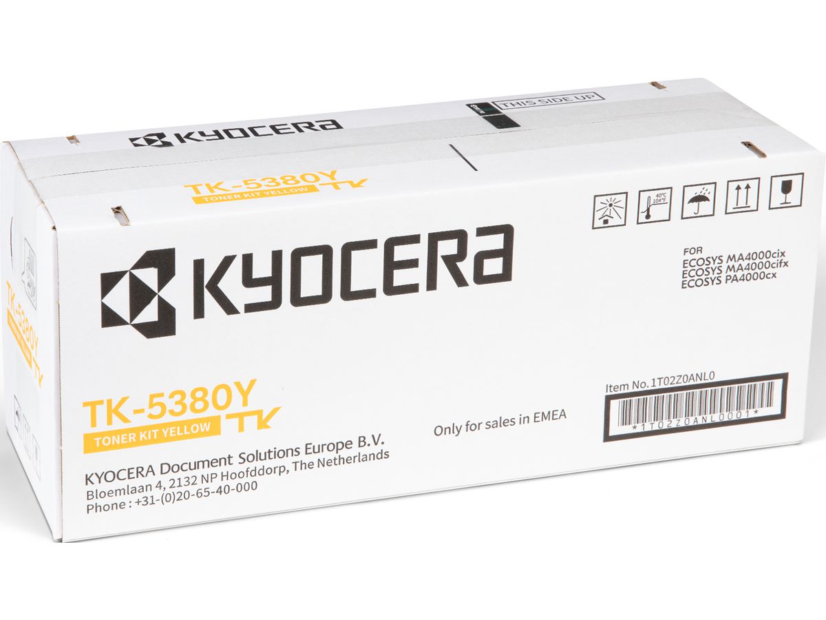 KYOCERA Modulo di toner yellow TK-5380Y Ecosys PA4000cx 10'000 pagine (0632983073148)