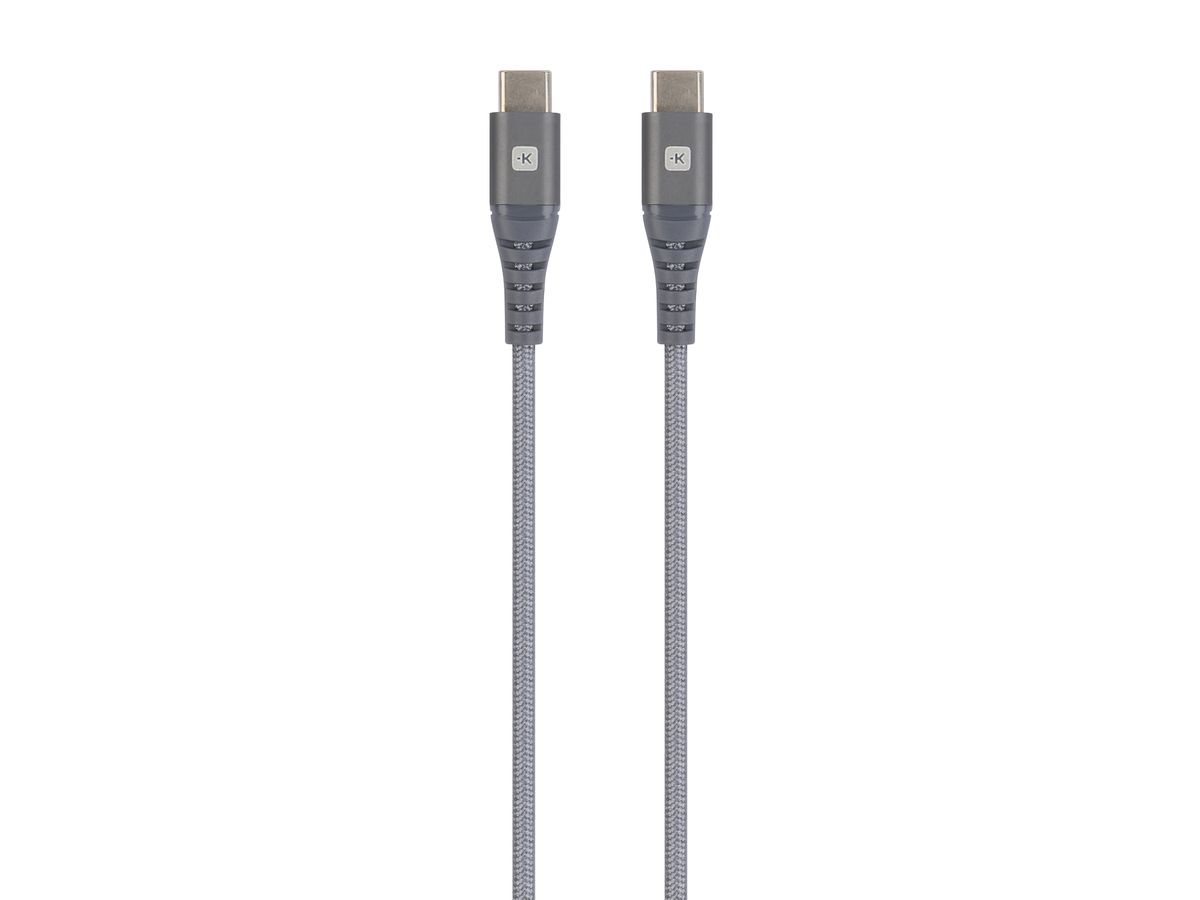 SKROSS USB-C to USB-C Cable 2.0 SKCA0018C-C200CN 2m Space Grey (7640166326120)