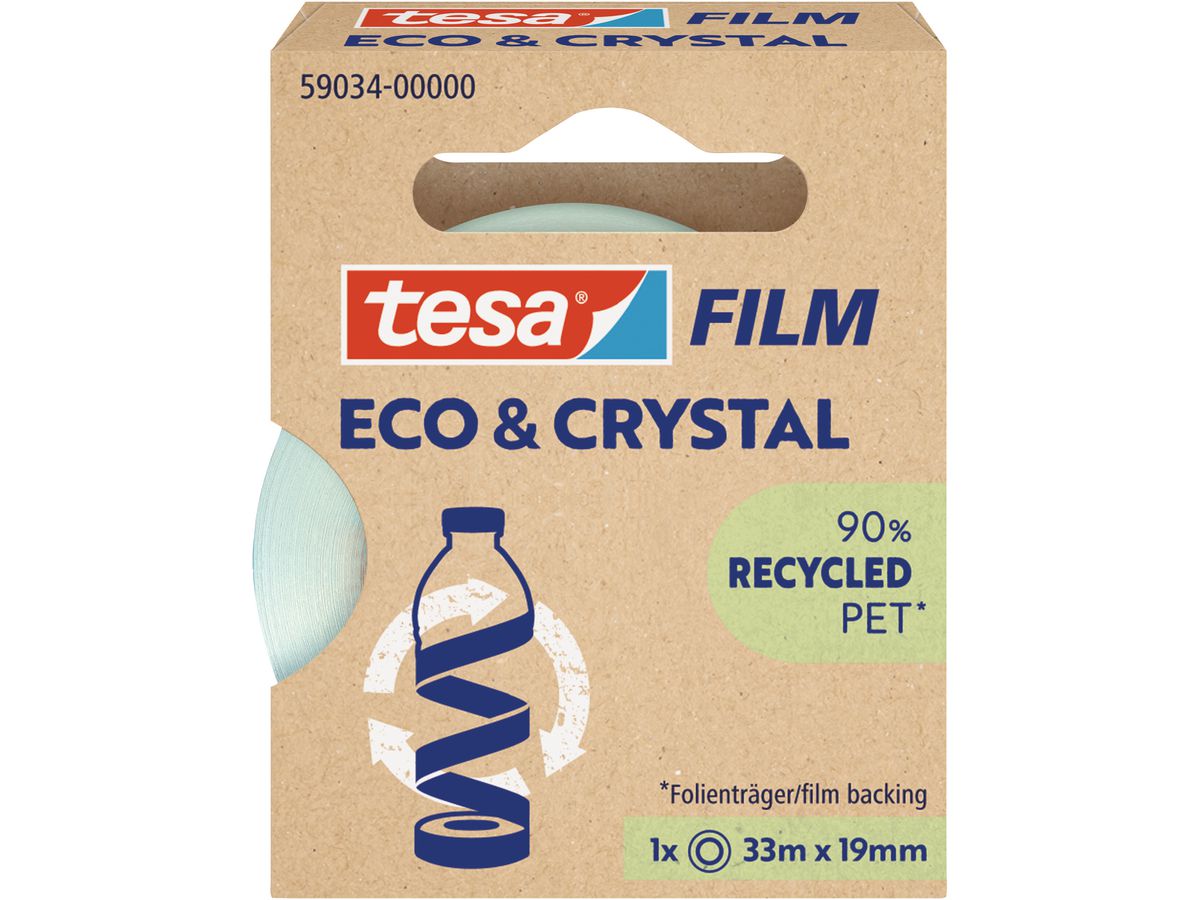 TESA Tesafilm eco&crystal 33mx19mm 59034-00000 Nastro adesivo 1 pezzi (4063565252389)