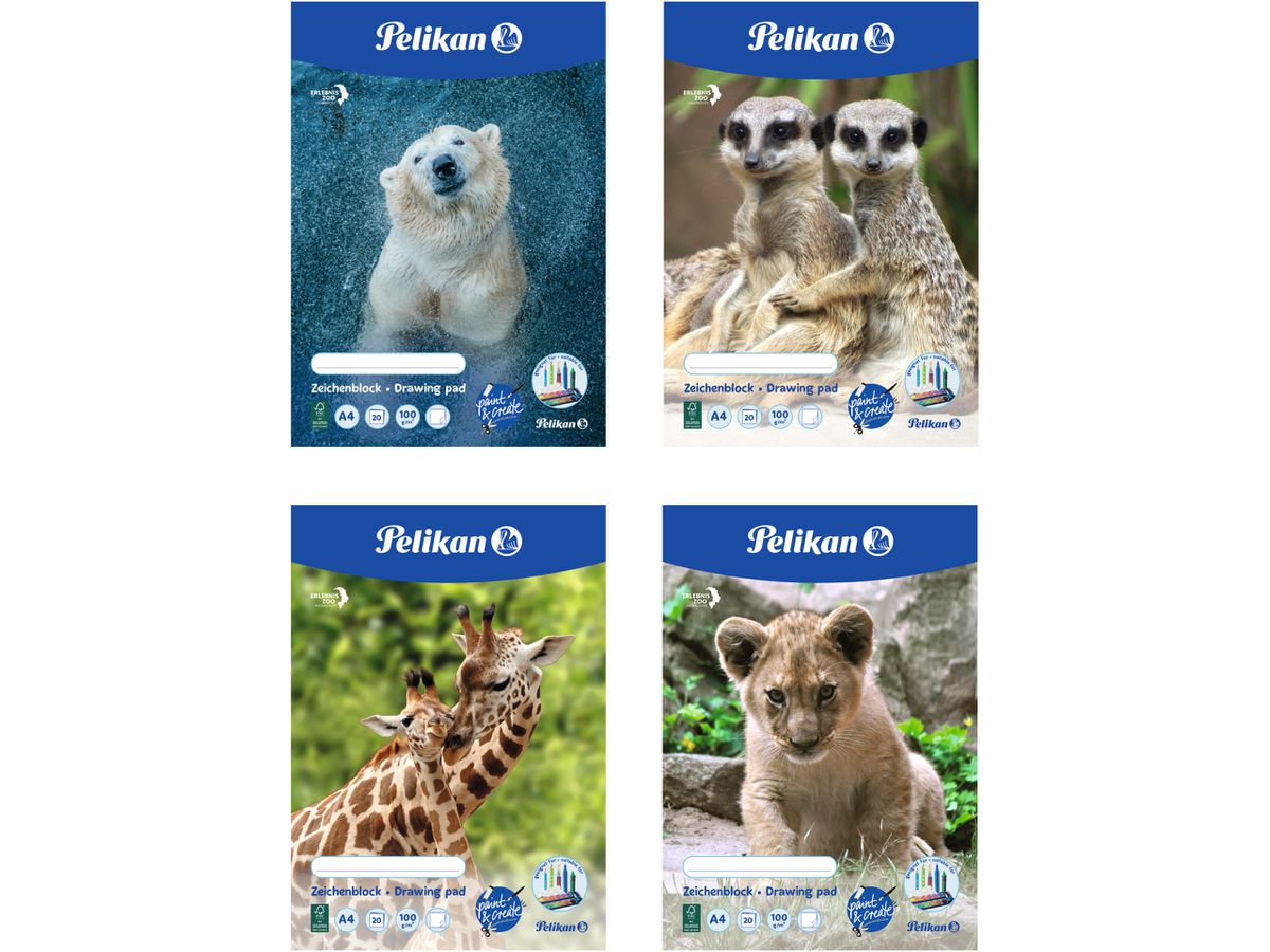 PELIKAN Blocco da disegno A4 C4/20 20 fogli 20 fogli (4012700224828)