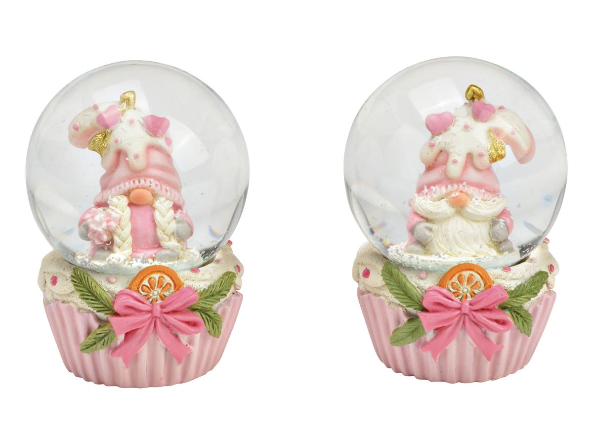 ROOST Schneekugel Wichtel 4x6x4cm 10039993 aus Glas, assortiert (4007698584528)