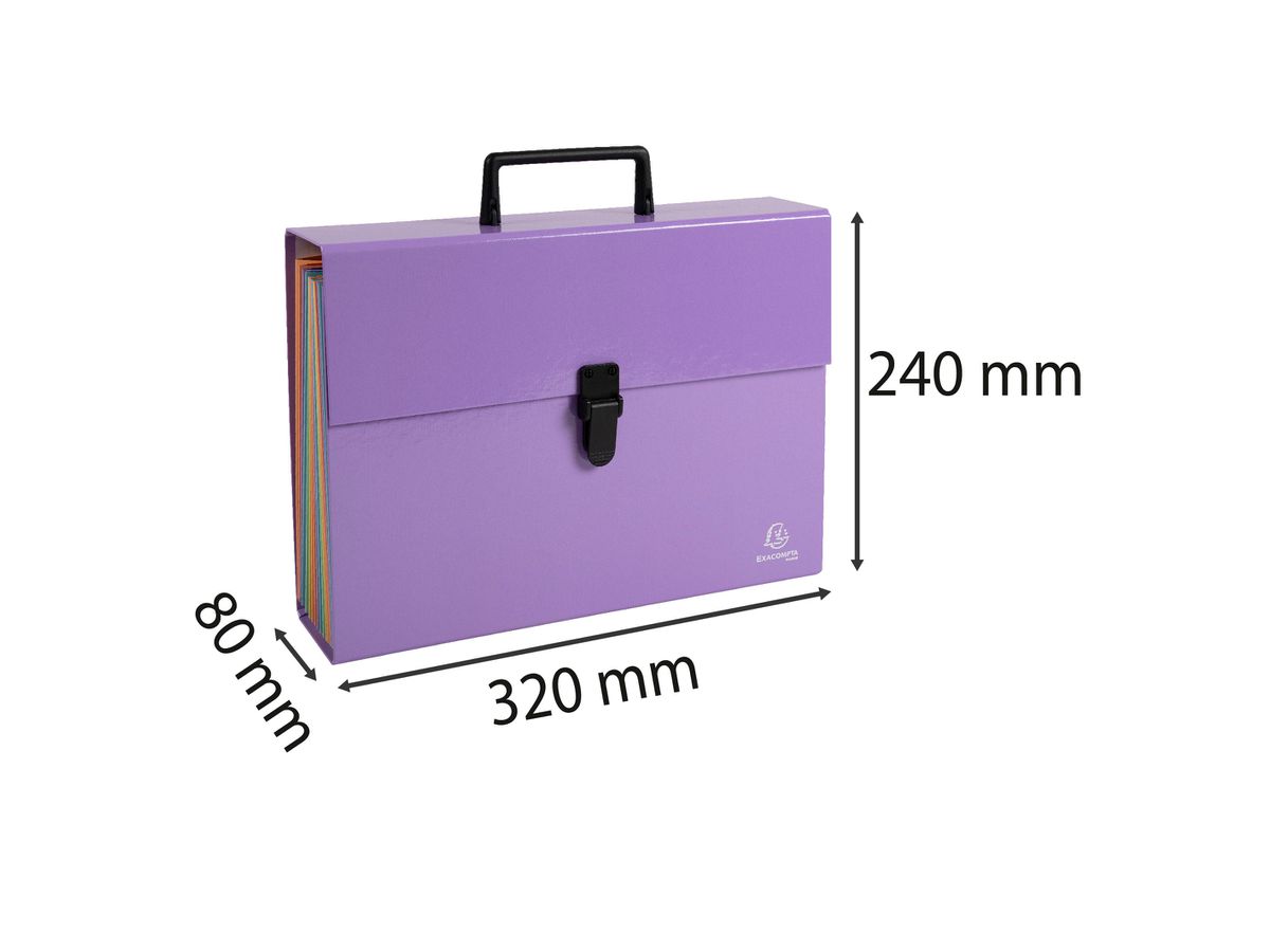 EXACOMPTA Dossier à comp. Aquarel A4 56765E mauve 18 pcs (3130630567653)