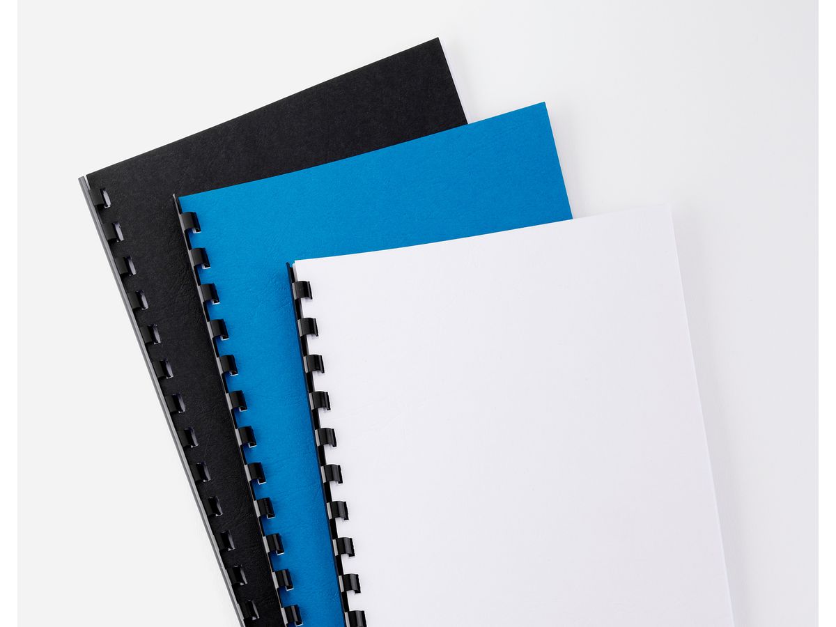 GBC LeatherGrain Umschlag A4 CN040070 weiss 25 Stück (5019577210861)