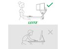 LEITZ Monitorarm Ergo 6537-00-85 Grau, dual (4002432134670)
