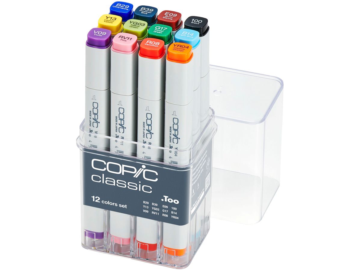 COPIC Marker Classic 2007502 Basis-Set, 12 Stück (4511338063316)