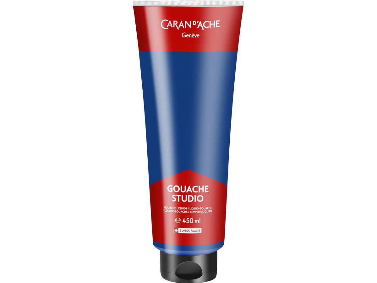CARAN D'ACHE Colore opaco Gouache 450ml 2343.170 ciano, Studio (7630002358347)