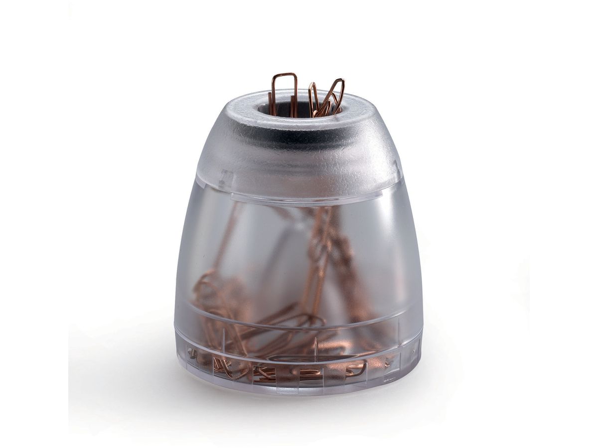 DURABLE Büroklammernspender 24mm 1709051400 transp.,Magnetrand,100 Stück (7318089051404)