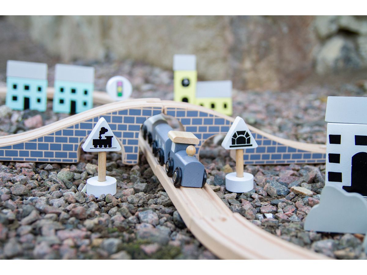JABADABADO Train set W7116 colored 23x23x25cm (7332599071165)