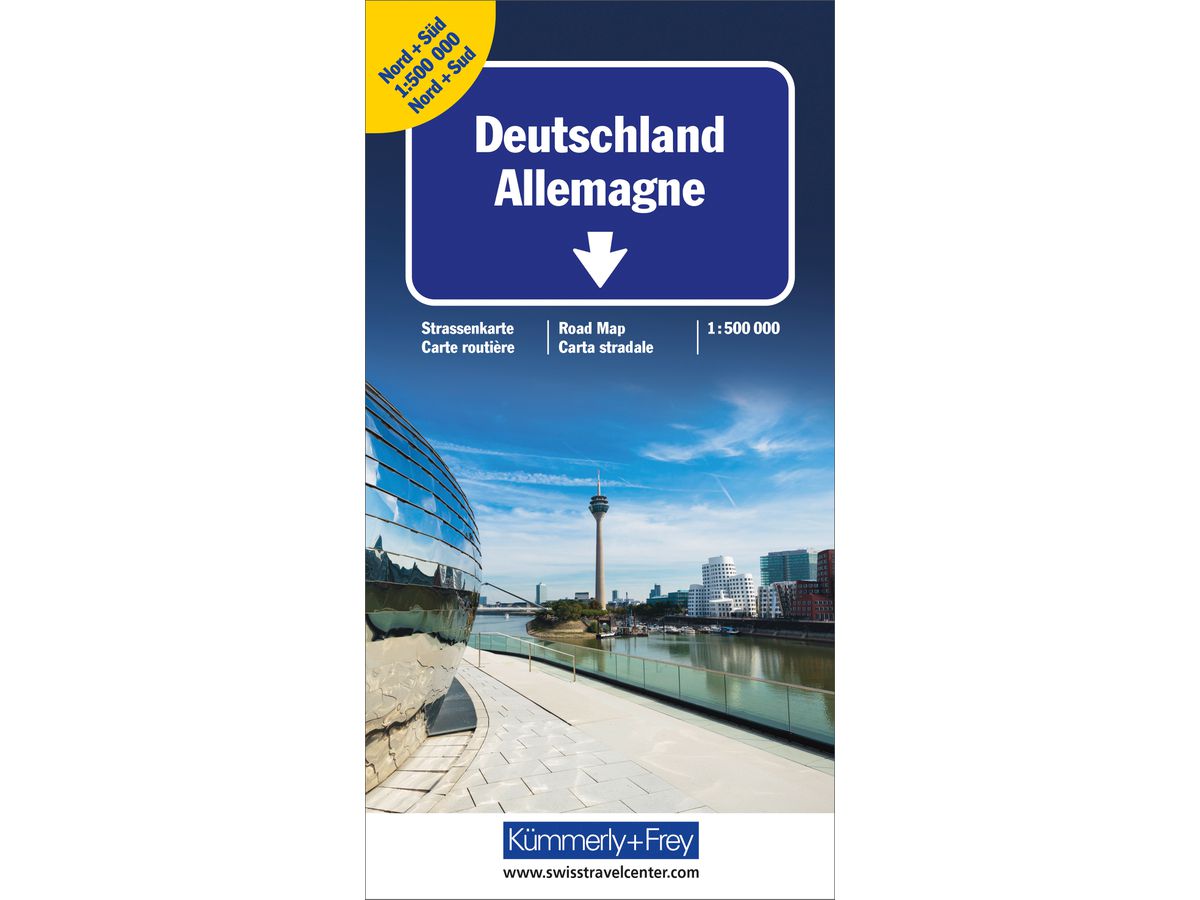 KÜMMERLY+FREY Carta stradale 978-3-259-30044-2 Deutschland Nord&Süd 1:500'000 (9783259300442)