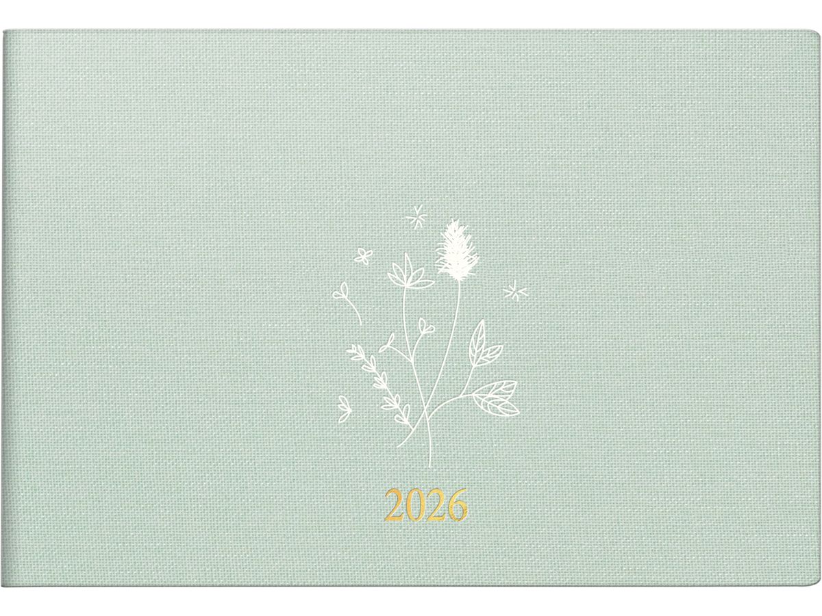 RIDOIDE Taschenagenda Septimus 2026 7017515026.26 1W/2S hellgrün DE 15.2x10.2cm (4003273789821)