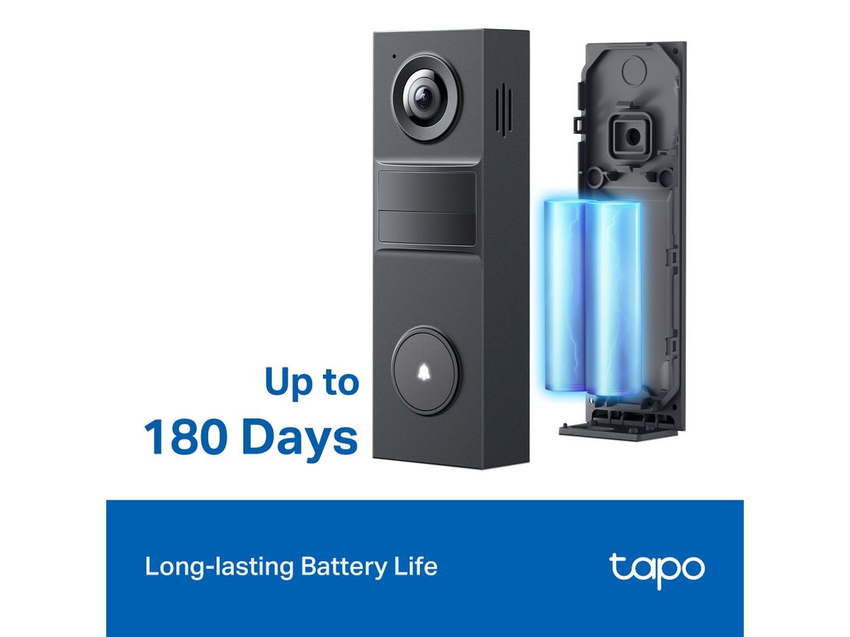 TP-LINK Smart Video Doorbell Mini Tapo D205 5200mAh (1210002613033)