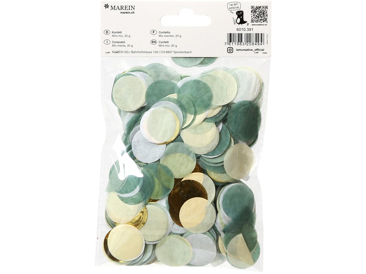 I AM CREATIVE Konfetti, mint mix 6010.391 20g (7611983208494)