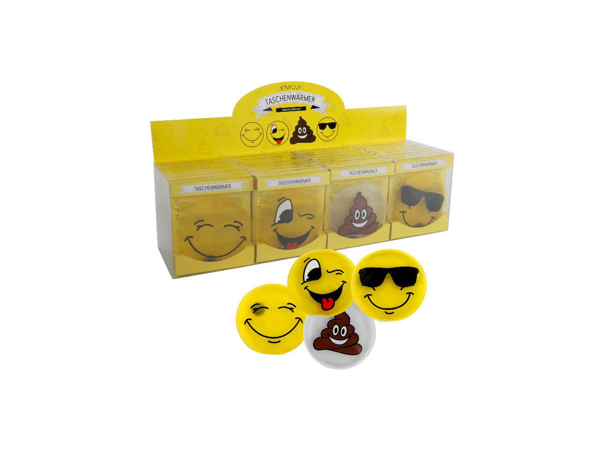 ROOST Taschenwärmer 512609 Smiley, ass. 9cm (4054307182118)