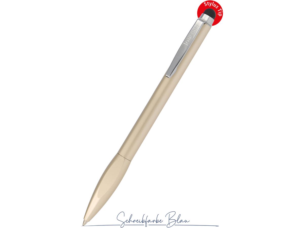 ONLINE Penna a sfera Best Ager 34275/3D champagne, Stylus-Tip (4014421342751)