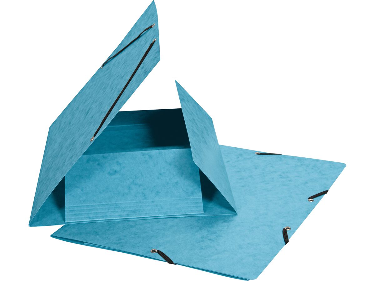 BIELLA Gummibandmappe A4 17840106U hellblau, 355gm2 200 Bl. (7611365426119)