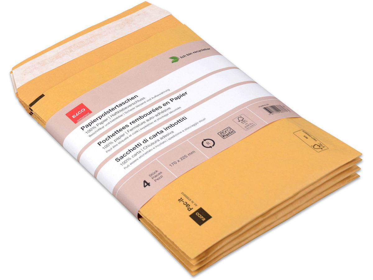 ELCO Papierpolstertasche 74651.92 170 x 225mm, braun 4 Stk. (7611722023777)