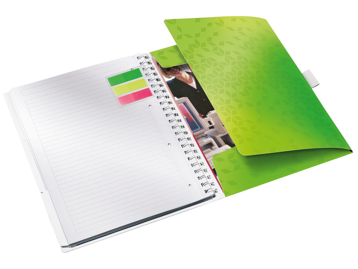 LEITZ Livre spirale WOW A4 46440054 vert (4002432123483)