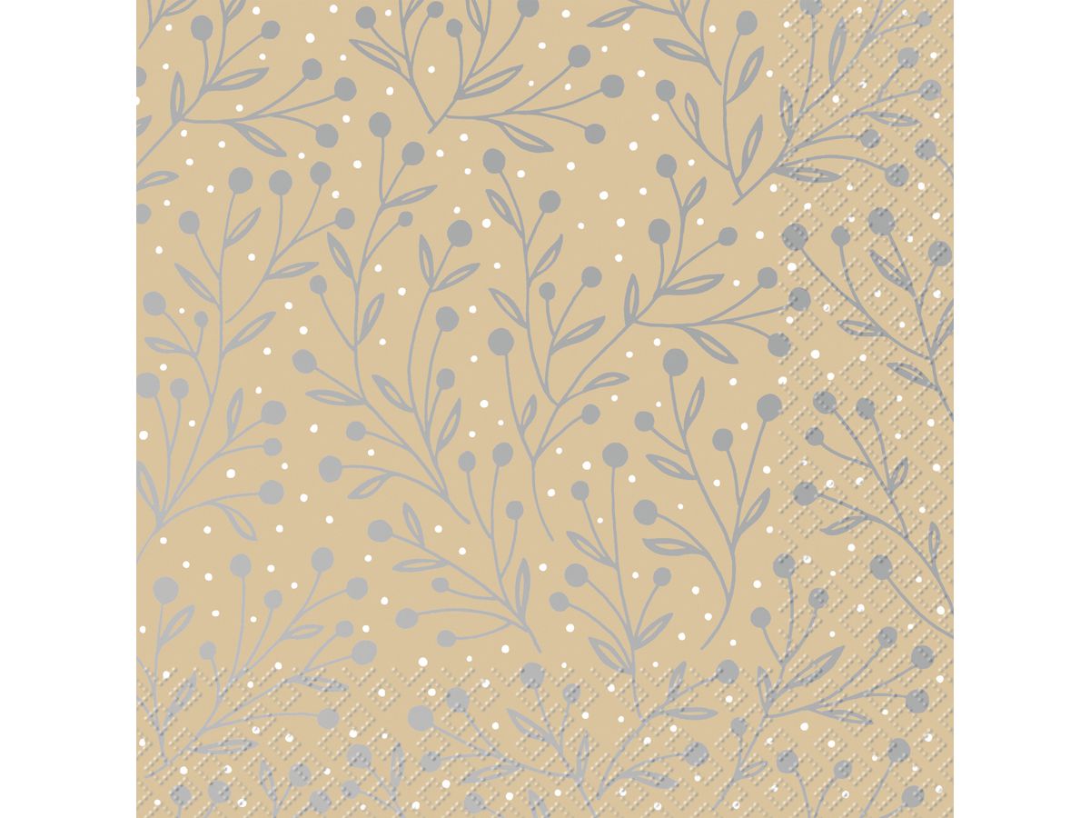 STEWO Serviettes Jenara 33x33cm 2572553650 beige 20 pcs. (7630050851593)