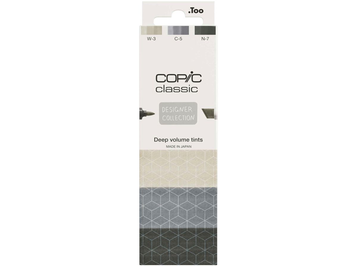 COPIC Marker Classic Designer 200750315 Deep volume tints 3 Stück (4013695268828)