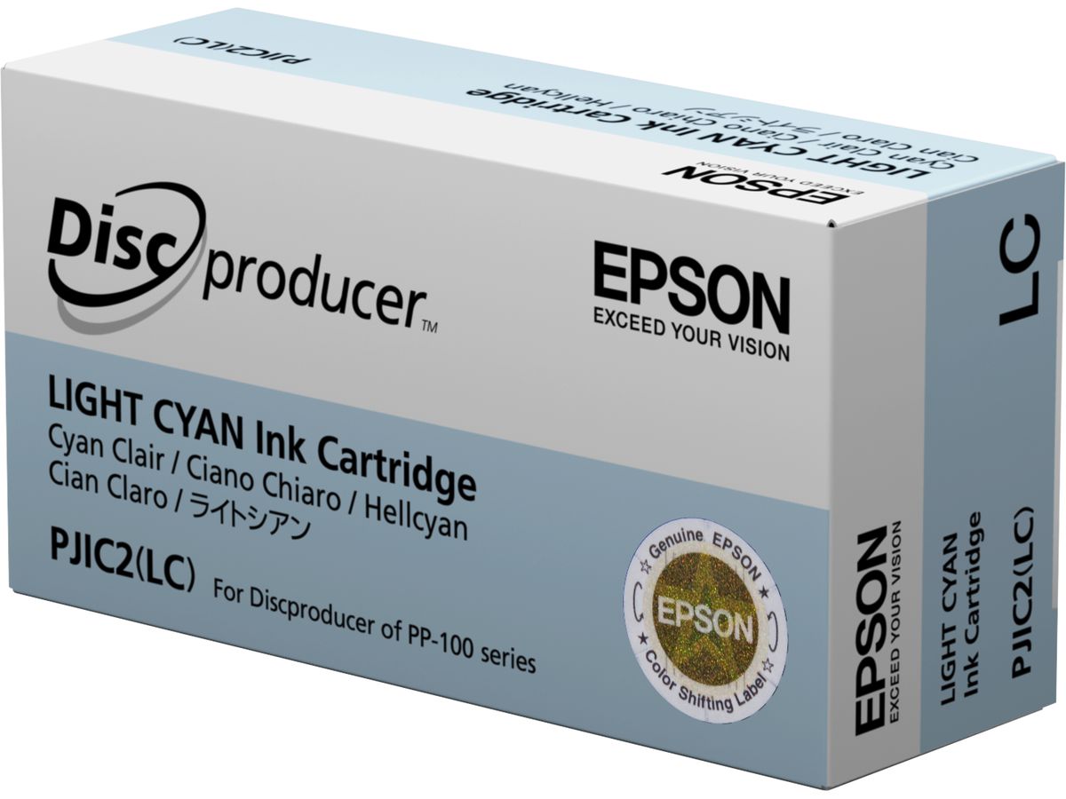 EPSON Cart. d'encre PJIC2 light cyan C13S020689 Discproducer PP-100 (8715946434940)