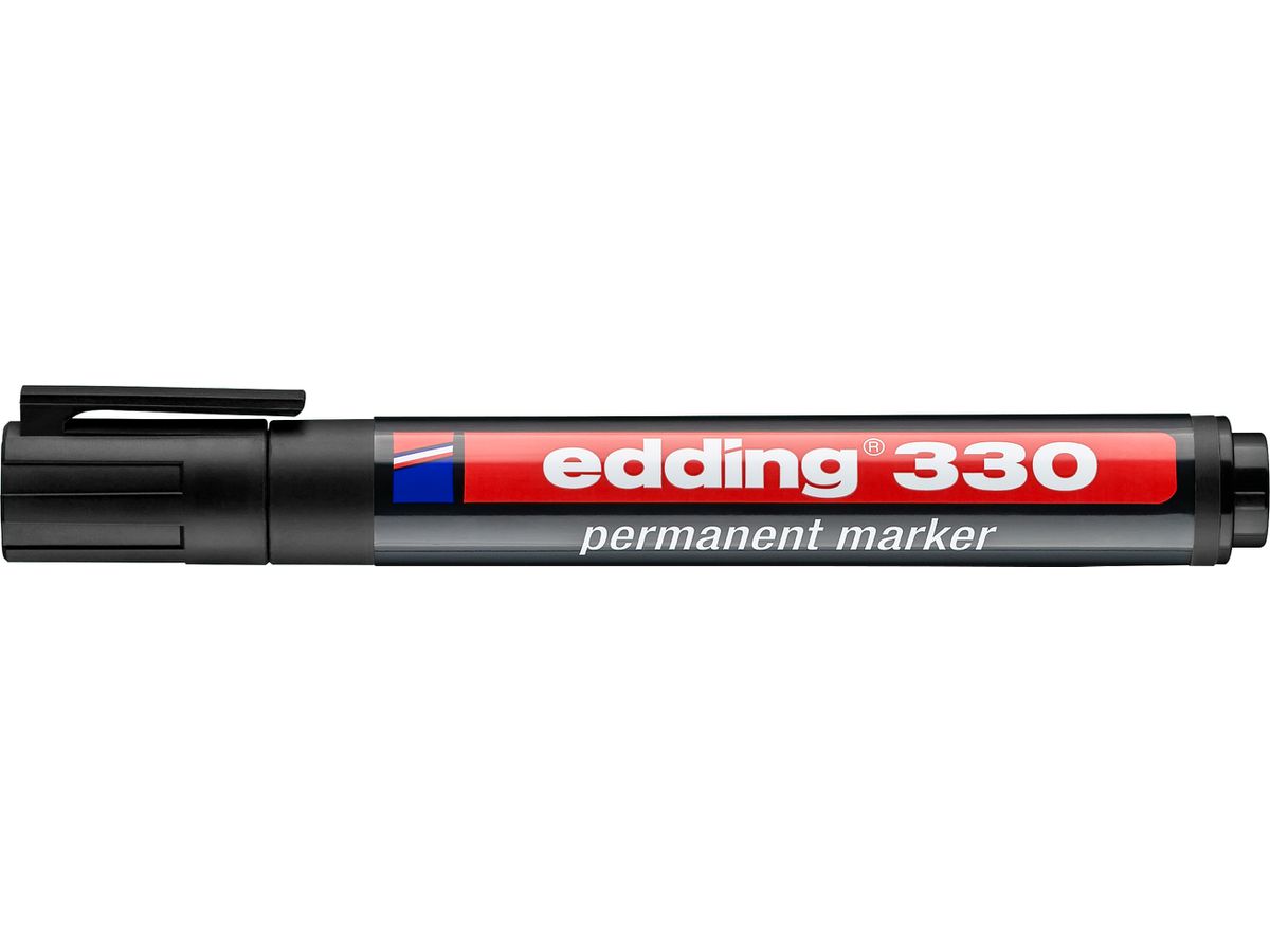 EDDING Permanent Marker 330 1-5mm 330-001 schwarz (4004764390793)