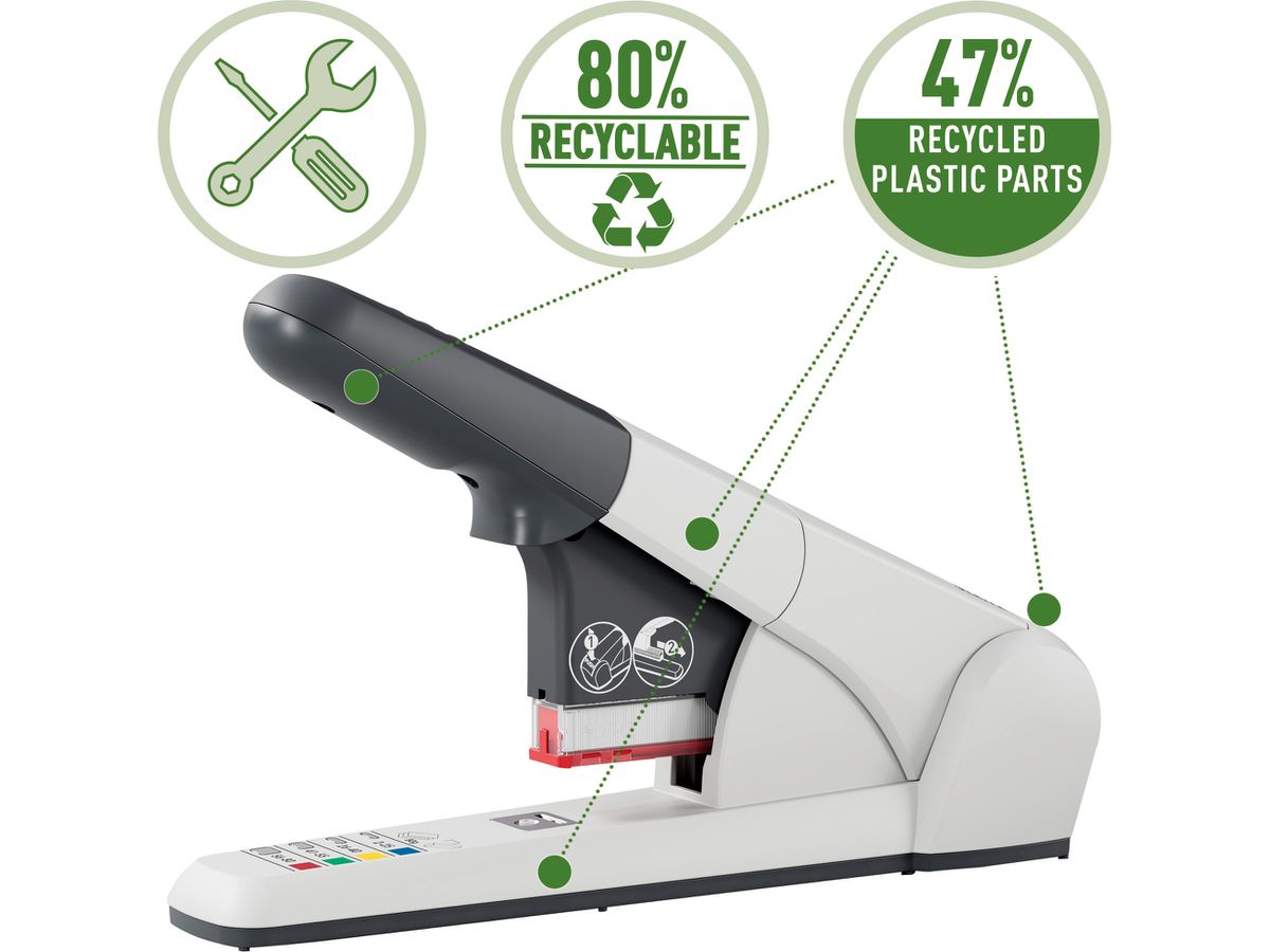 LEITZ Blockhefter 5551 55510084 hellgrau 80 Blatt (4002432364008)