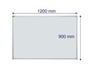 FRANKEN Schreibtafel 90x120 cm SC929012 U-Act!Line, Stahl emailliert (4016946224024)