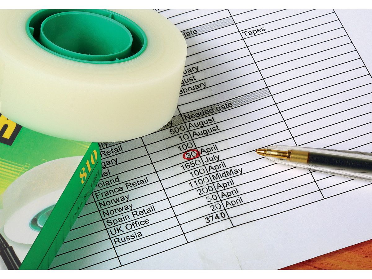 SCOTCH Magic Tape 810 12mmx33m 8101233K invisibile, scrivibile (3134375005241)