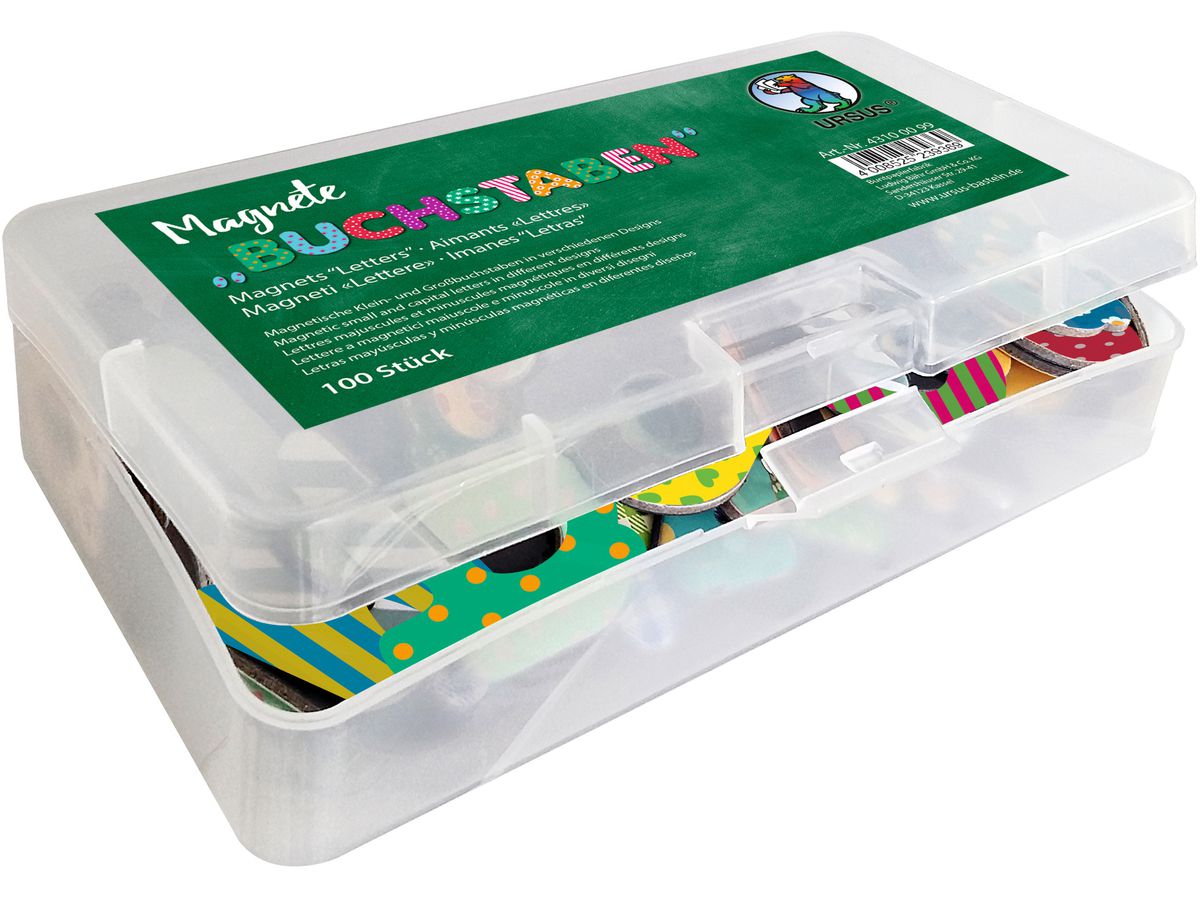 URSUS Magnete Buchstaben 43100099 1.5-4.4cm 100 Stück (4008525239369)