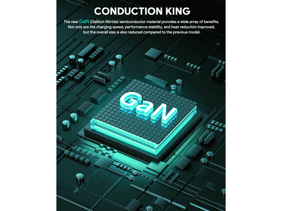 AUKEY Omnia II Dual 45W GaN PD PA-B4T BK 2-Port USB-C Wall Charger B. (0689323787500)